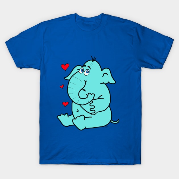 cute elephant T-Shirt by wolfmanjaq